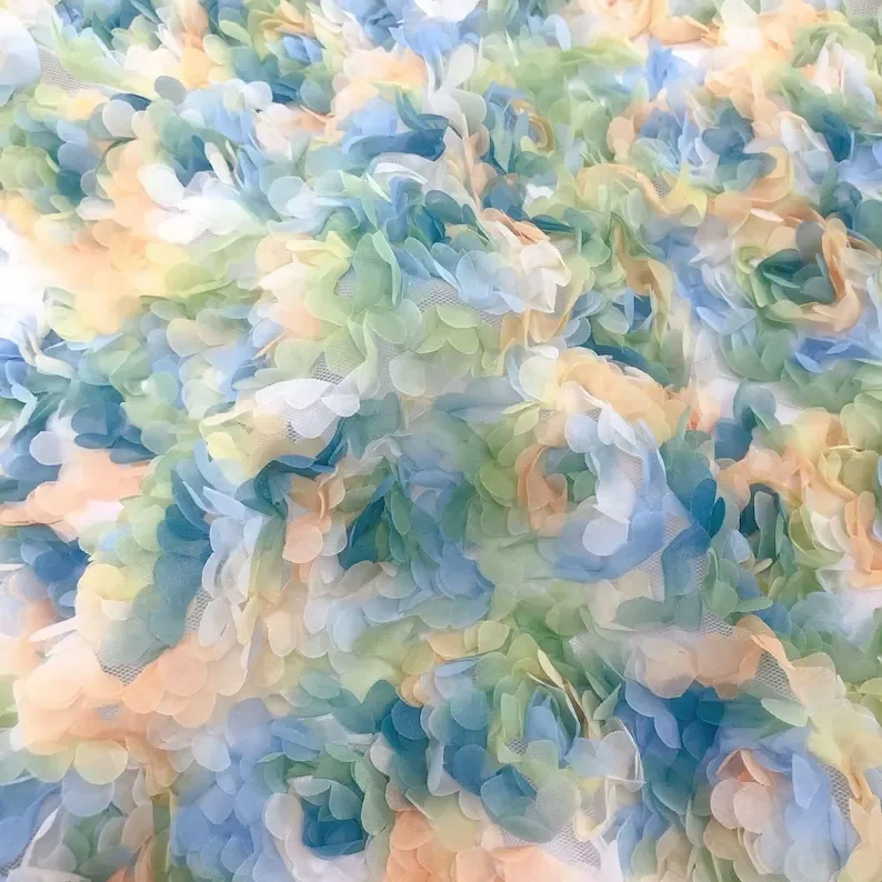 3d chiffon rose flower lace fa - Embroidery Rose review and price