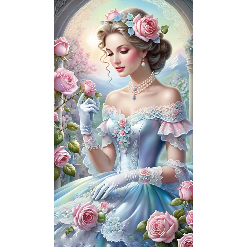 New European Flower Beauty 5DD - Embroidery Painting review and price