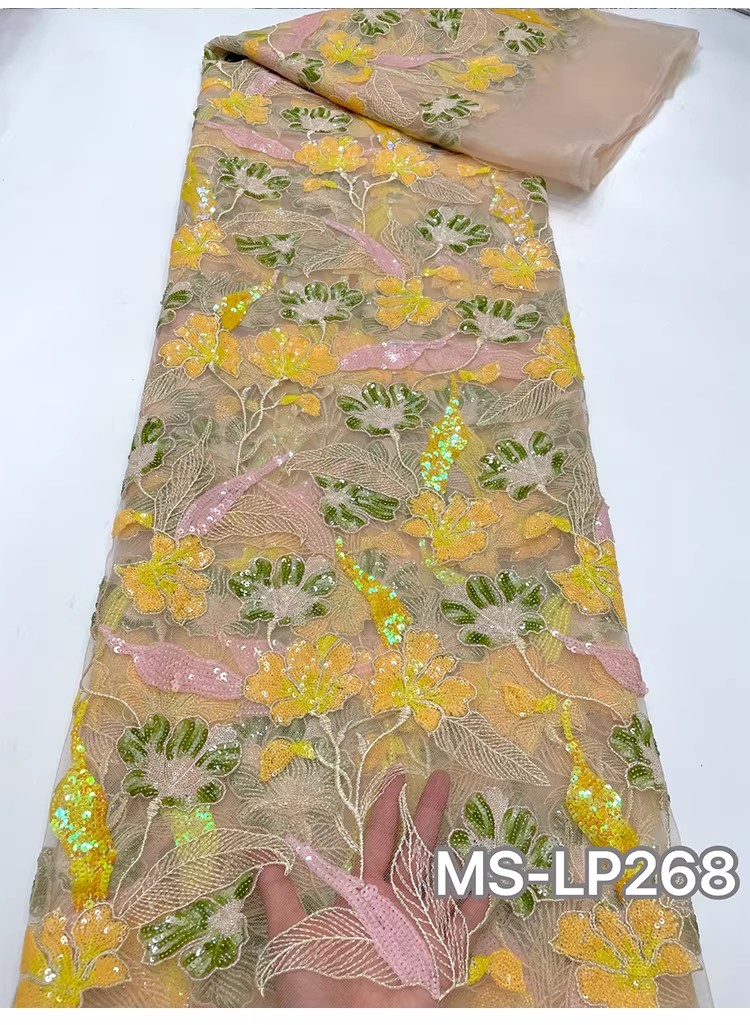 1yard Luxury Double color bead - Embroidery Net Dress review and price