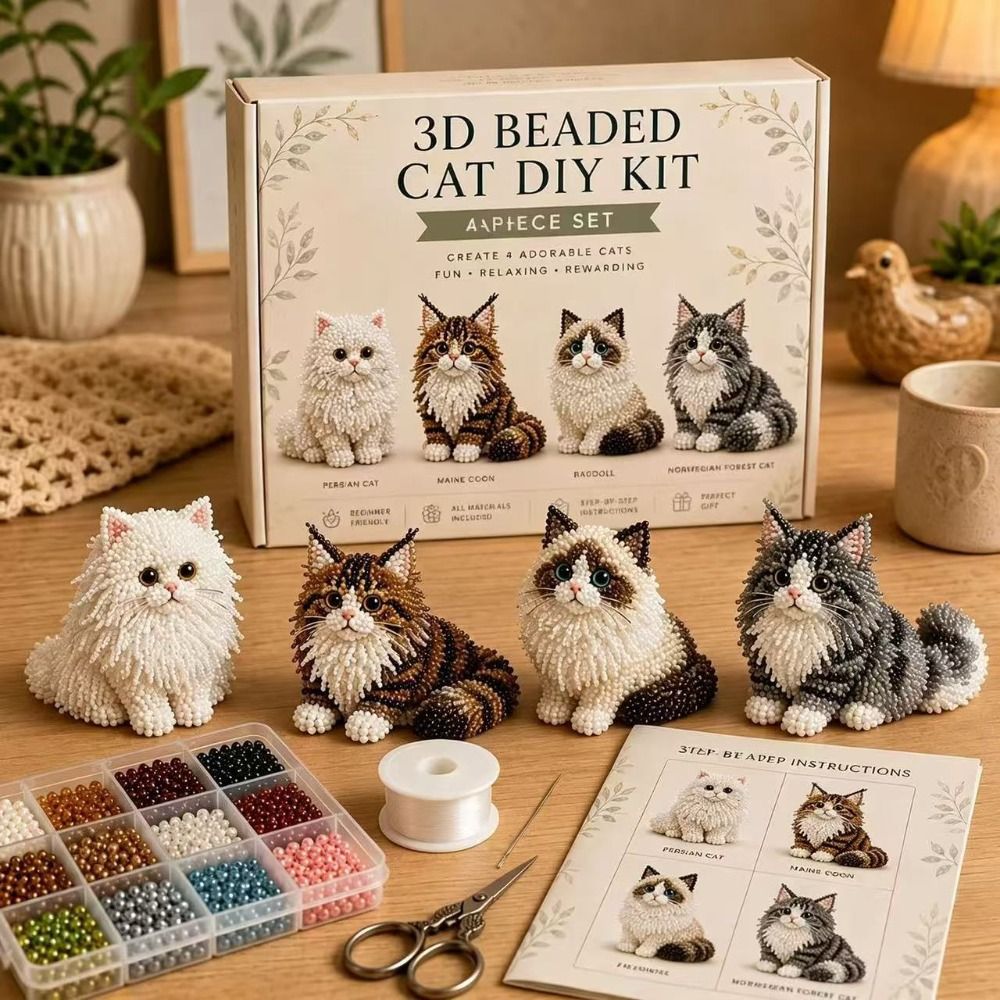 Handmade DIY Animal Bead Embro - Embroidery Kit Set review and price